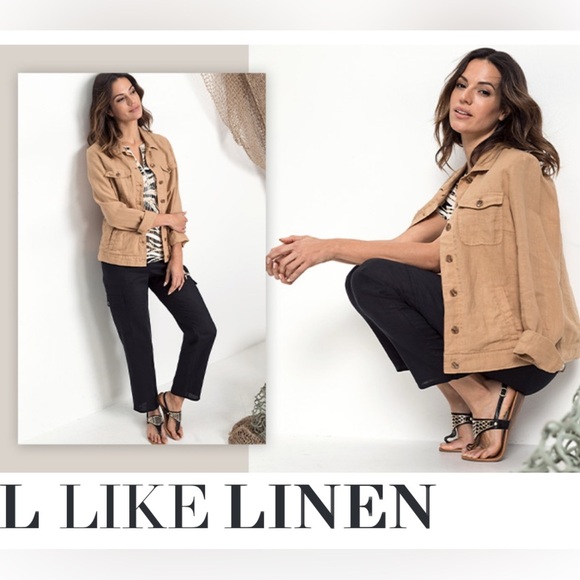 Relativity 100% Linen Jacket - Picture 1 of 10